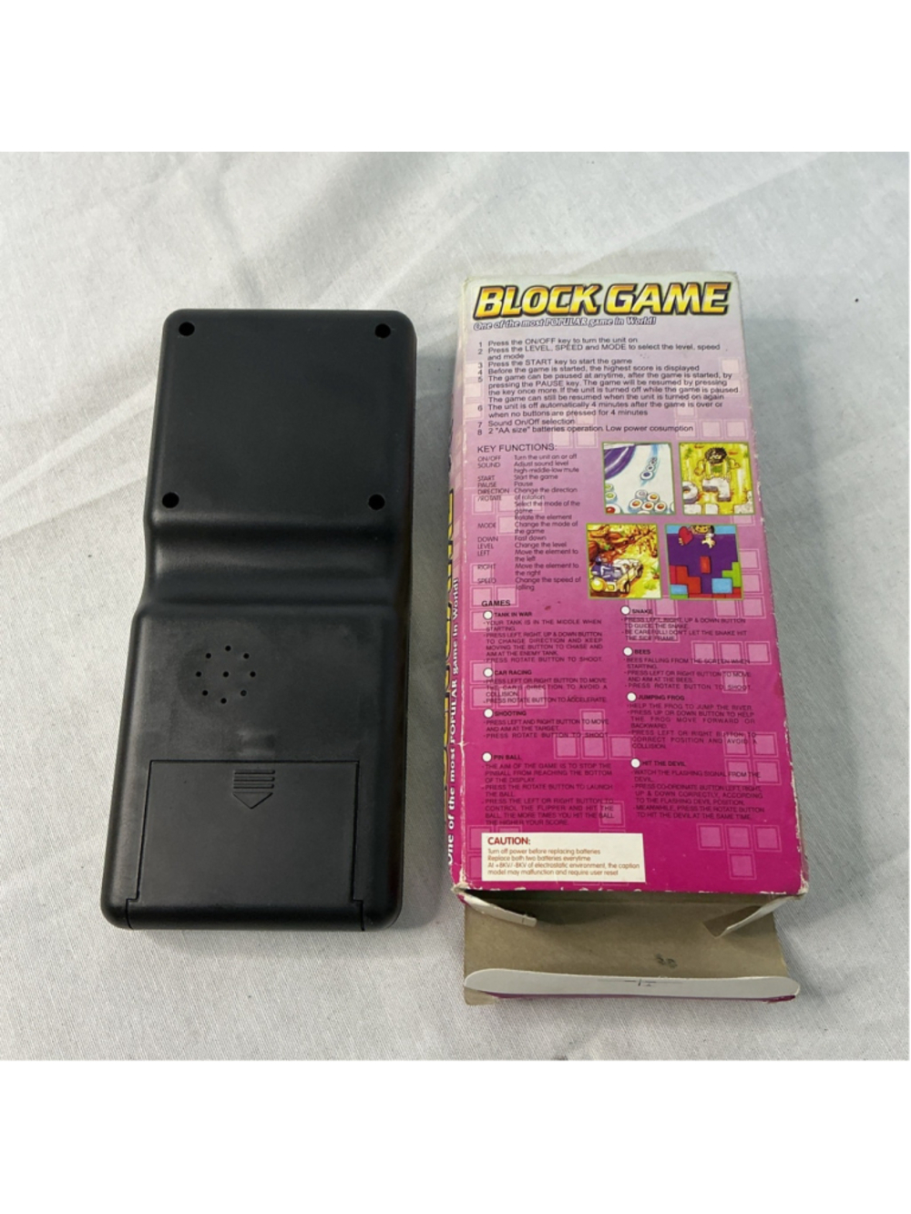 Retro Classic Block Game Console Multiple Games Level/Speed Handheld ( Tested ) - Picture 3 of 4